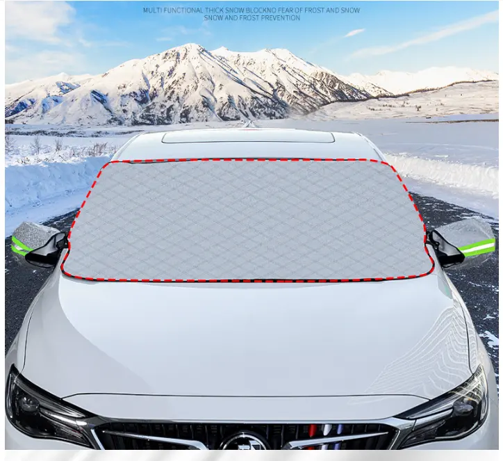 Magnético Car Windshield Snow Cover 4 Camadas de Proteção e Ímãs Embutidos Car Windshield Protector auto peças de reposição