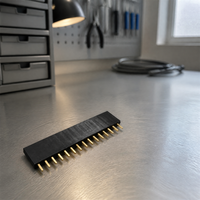 Connecteur femelle à pas de 2,54 mm, une seule rangée, contact en cuivre, boîtier en nylon, prise PCB 3,0 A pour carte de circuit imprimé