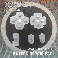 Boutons en silicone conducteurs de haute qualité pour manette de jeu P4, pièce de rechange OEM, réparation de coussinets en caoutchouc 5.0