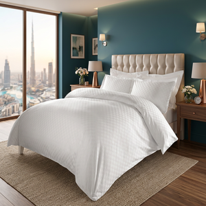 Prix d'usine, draps en coton satiné 100% biologique 300TC, couleur unie, ensembles de literie, ensemble de draps, linge de lit pour hôtel - Product Image 4