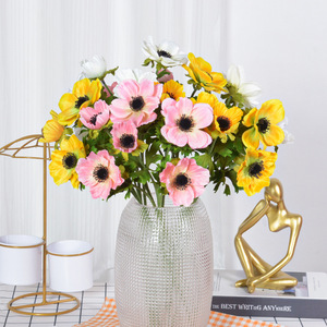Flower Delight - Flor de Anémona Artificial de Color Mixto, Flor de Seda Realista para Decoración del Hogar, Accesorios para Bodas - Product Image 2