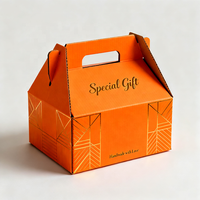 Boîtes Gable Personnalisées avec Poignées Blanches – Grandes Boîtes Gable Personnalisées pour Fêtes et Cadeaux de Noël