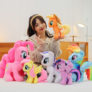 <span class=keywords><strong>Peluche</strong></span> K Ponys in Cotone Biologico Super Morbido, Giocattolo a Forma di <span class=keywords><strong>Cavallo</strong></span> Colorato per Twilight Sparkle, Rainbow, Applejack, Tirek - Product Image 3