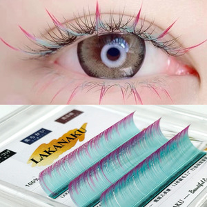 ขนตาปลอมไล่เฉดสี Lakanaku C 0.07 แบบผสมสไตล์เมอร์เมด ชุดทดลองสำหรับดวงตาฤดูใบไม้ร่วงและฤดูหนาว - Product Image 3