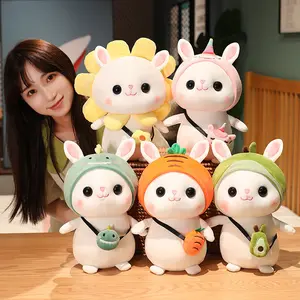 Милый 2023 Радужный кролик плюшевые игрушки плюшевые животные сублимационные плюшевые игрушки Пасхальный кролик