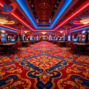 Moquette Axminster robuste à fort trafic pour <span class=keywords><strong>casino</strong></span> et cinéma, tissée, insonorisante, mélange de laine, mur à mur, pour projets de revêtement de sol - Product Image 1
