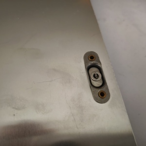 Segnale di avvertimento di sicurezza europeo 400mm * 300mm piastra in alluminio con cerniere pieghevole arancione cartello stradale - Product Image 4