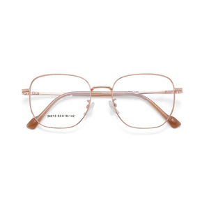 Montures de lunettes géométriques Xiaohongshu 34913 53-18-142, légères, unisexes, monture complète, verres en acrylique - Product Image 1