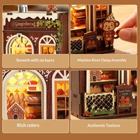 Aimant de réfrigérateur 3D, aimant décoratif pour réfrigérateur avec lumière |   Mini puzzle en bois pour adultes, décoration de cuisine à domicile