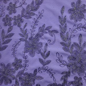 Tessuto Ricamato Tinto Personalizzato Linglongma 125g 100% Poliestere Traspirante Lussuoso Tessuto Intrecciato per Abbigliamento Femminile Islamico - Product Image 3