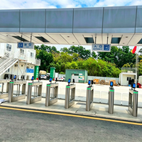 Torniquete Multifuncional con Sistema RFID, ESD y Reconocimiento Facial, Control de Acceso, Barrera Automática
