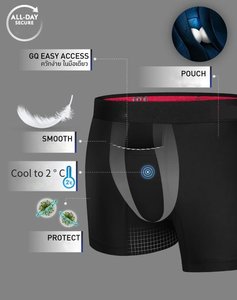 CELINNE <b>Custom</b> Brand Logo Breathable 100% Cotton Man <b>Boxer</b> Underwear Briefs Quick Dry 3D Ball Pouch Open Fly Men Underwe - Product Image 1