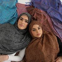 Yiwu Jiaolan Cachemire Sensation Pashmina Turquie Style Paisley Jacquard Pashmina Châle Wrap Écharpe