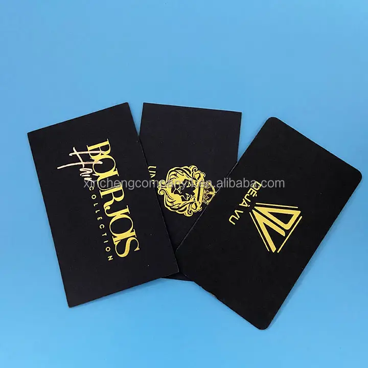 China Factory Competitive Price Custom & Frosted Embossed Printed Metal Business Card Gold