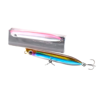 Cheery Hunter 130mm 30g Top Water Dog Walking Hard Bait Popper ABS Material Leurre de pêche artificiel pour Marlin dans le ruisseau de la rivière