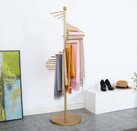 Garment Metal Display Scarf Hangers Rack Hijab Scarf Hanger Display Scarf Metal Hangers for Store