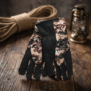 Gants chauffants unisexes personnalisés camouflage hiver ski imperméables isolés thermiquement antidérapants à doigts complets pour snowboard et chasse - Product Image 2