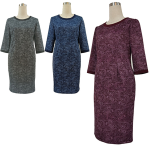 Vestido Formal para Mujer de Talla Grande, Vestido Estampado para Madres - Product Image 1