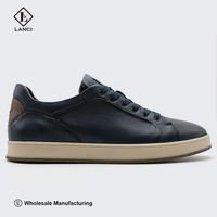 LANCI odm fabricant de chaussures de luxe design personnalisé avec cuir véritable vente en gros de baskets de skateboard personnalisées pour votre propre marque