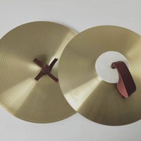 Alloy Marching Ride Cymbals Professional 6-18 inch Sizes for Marching Band Drumline Durable Percussion Instrument