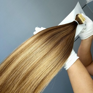 โรงงานดราก้อนบิวตี้ ผมแท้ 100% เรมี่  ขนาด 10-30 นิ้ว คุณภาพสูง ต่อผมแบบเทปจากรัสเซีย  สีธรรมชาติ  แบบออมเบร  แบบบาเลยาจ  แบบเปียโน - Product Image 1