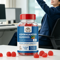 Gummies à l'Ashwagandha pour le soutien du sommeil et la réduction du stress avec L-Théanine, Maca, Vitamine D2 – Marque privée OEM