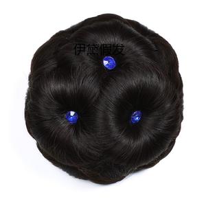 Pièce de <span class=keywords><strong>chignon</strong></span> de <span class=keywords><strong>cheveux</strong></span> tresse <span class=keywords><strong>mariée</strong></span>, perruque avec <span class=keywords><strong>chignon</strong></span> pour <span class=keywords><strong>cheveux</strong></span> <span class=keywords><strong>courts</strong></span>, coussin de <span class=keywords><strong>chignon</strong></span> artificiel à neuf fleurs - Product Image 4