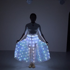 Jupe Tutu Lumineuse LED pour Femme, Costume de Scène Créatif pour Soirée Rave, Tenue de Performance Lumineuse, Vêtement d'Halloween - Product Image 4