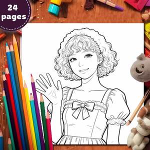 Carnet de coloriage K-pop personnalisé avec impression de logo, fournitures scolaires éducatives pour enfants, impression de livres de coloriage - Product Image 3