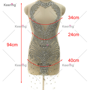 Venta al por mayor <span class=keywords><strong>de</strong></span> diamantes <span class=keywords><strong>de</strong></span> imitación corpiño para vestidos <span class=keywords><strong>de</strong></span> tela con collar Organza apliques vestido <span class=keywords><strong>de</strong></span> <span class=keywords><strong>fiesta</strong></span> <span class=keywords><strong>de</strong></span> 2017 - Product Image 1