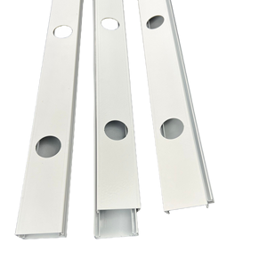 Perfil de Aluminio Permanente (canal) para Luz Pixel de 3cm, Color Blanco, 1m de Largo con 5/10 Orificios de 30mm, L1000mm*W40mm*H25mm - Product Image 1