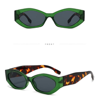 Kacamata Hitam Unisex 2026 Model Vintage Bingkai Kecil Tren Fashion Pelindung UV400 Warna-warni Tidak Beraturan Harga Pabrik PC ODM