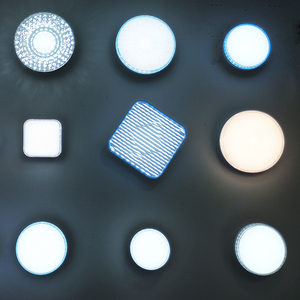 Plafonnier carré moderne en plastique pour intérieur, avec <span class=keywords><strong>ampoule</strong></span> LED 3 CCT, douille remplaçable E27/E26/B22, télécommande AC, IP20 - Product Image 6