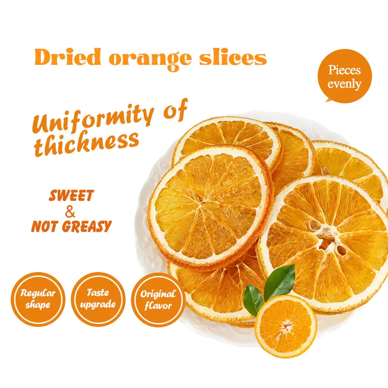 Best-seller laranja seca Citrus sinensis frutas desidratadas laranja fatias para o chá