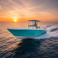 YAMANE YACHT 8.50m 28ft Bateau de pêche Panga à console ouverte et toit rigide en fibre de verre, fabriqué en Chine