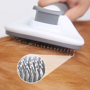 Spazzola per <span class=keywords><strong>Gatti</strong></span> Rimuovi Peli, Pettine Antiscivolo per la Rimozione dei Peli di Animali Domestici, Spazzola per la Toelettatura in Acciaio Inossidabile, Pettini e Spazzole per Cani, <span class=keywords><strong>Accessori</strong></span> per <span class=keywords><strong>Gatti</strong></span> - Product Image 5