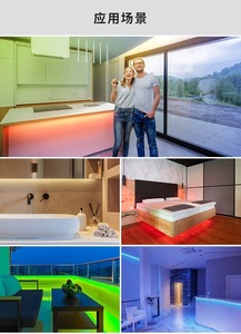 24V 630Led RGB 10mm board COB Blackboard ws2811 IC 24V đầy màu sắc chảy đua theo dõi COB dải ánh sáng - Product Image 6