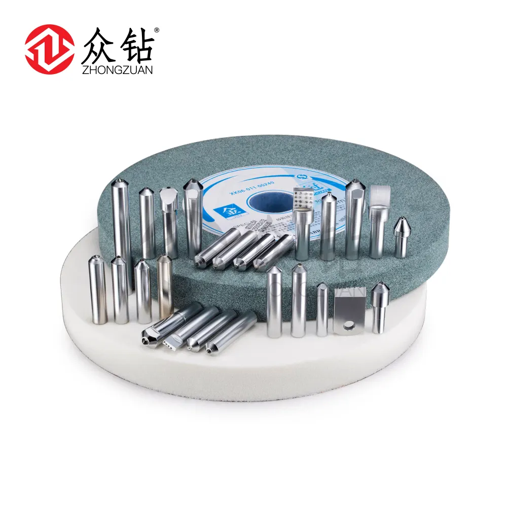Zhongzuan 공장 내구성 합성 CVD 다이아몬드 단일 포인트 다이아몬드 드레서 원통형 분쇄기
