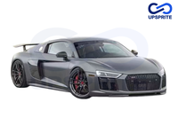 Kit carrosserie de luxe en fibre de carbone sèche de style V pour Audi R8 : Lame avant, diffuseur arrière et spoiler