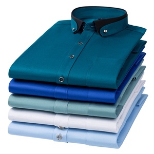 Camicia Uomo Manica Lunga – Slim Fit, Doppio Colletto, Affari E Tempo Libero – Taglie 38-44