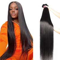 Lot de Cheveux Humains Bruts Cambodgiens, Cheveux Raides Naturels Alignés dans le Sens de la Cuticule, Qualité 15A 16A, Vente en Gros pour Femmes
