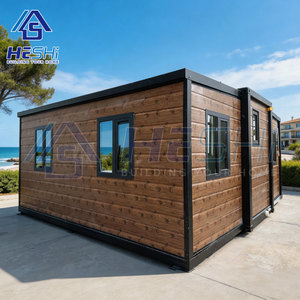 บ้านคอนเทนเนอร์สำเร็จรูปขนาด 40 ฟุต 20 ฟุต แบบขยายได้ เป็นมิตรกับสิ่งแวดล้อม 1 2 3 4 5 ห้องนอน ห้องน้ำหรูหรา บ้านเคลื่อนที่ - Product Image 2