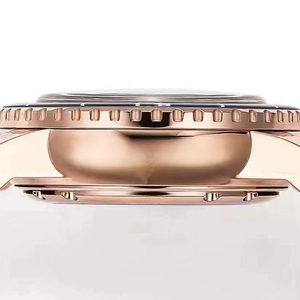 Reloj de Lujo para Hombre de Alta Calidad OEM con Tourbillon Automático, Reserva de Marcha, Cristal de Zafiro, Caja de Oro Rosa, Esfera Negra y Correa de Lona Negra - Product Image 4
