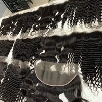 Lot de Cheveux Humains Vierges Remy Non Transformés, Cuticules Alignées, Double Tirage, Sans Nœuds, Sans Perte, Vietnamiens, 100g, Pour Tissage
