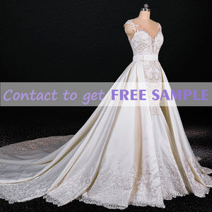 <span class=keywords><strong>Sirena</strong></span> di design di lusso per adolescenti ricamata con perline in avorio pizzo illusione retro abiti da sera abito da ballo abiti da sposa - Product Image 6