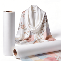 Rouleau de papier de transfert par sublimation blanc industriel 35 g/m² 110 pouces séchage rapide pour impression textile haute vitesse