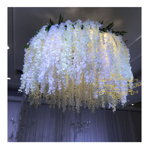 Suspensions de glycines artificielles de haute qualité, plantes en soie, fleurs décoratives pour <span class=keywords><strong>plafond</strong></span>, pour <span class=keywords><strong>mariage</strong></span>, remise de diplômes, fête des mères, événements décoratifs - Product Image 1
