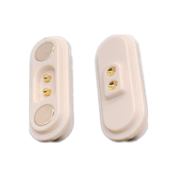 Connecteur magnétique à 2 broches, mâle et femelle blanc, résistant au feu/étanche, prise de courant pogo, prix d'usine