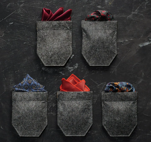 Porte-cartes de poche Mofelt personnalisé avec logo, en polyester de haute qualité, moderne, grande capacité, noir et gris foncé, pour costumes unisexes - Product Image 3