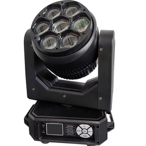 Marslite 7*40W Mini Abeille Oeil Tête Mobile Lumière Rgbw 4In1 <span class=keywords><strong>Lyre</strong></span> faisceau Zoom <span class=keywords><strong>Led</strong></span> Lavage Têtes Mobiles 7x40 événement Dj Stage Light - Product Image 1